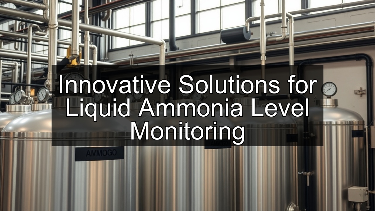 automation ammonia storage storage tank tank level gauges nh3