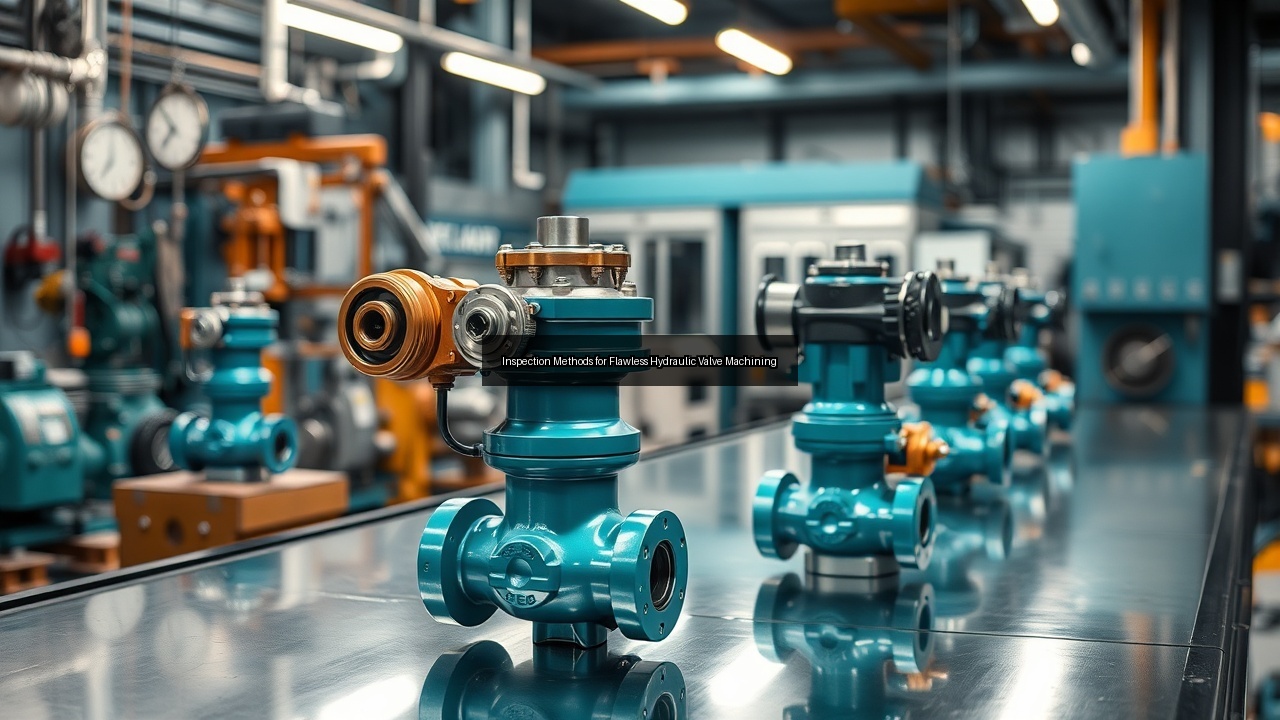spool machining inspection valve drill