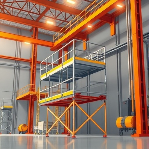 aluminum platforms stair work platform height