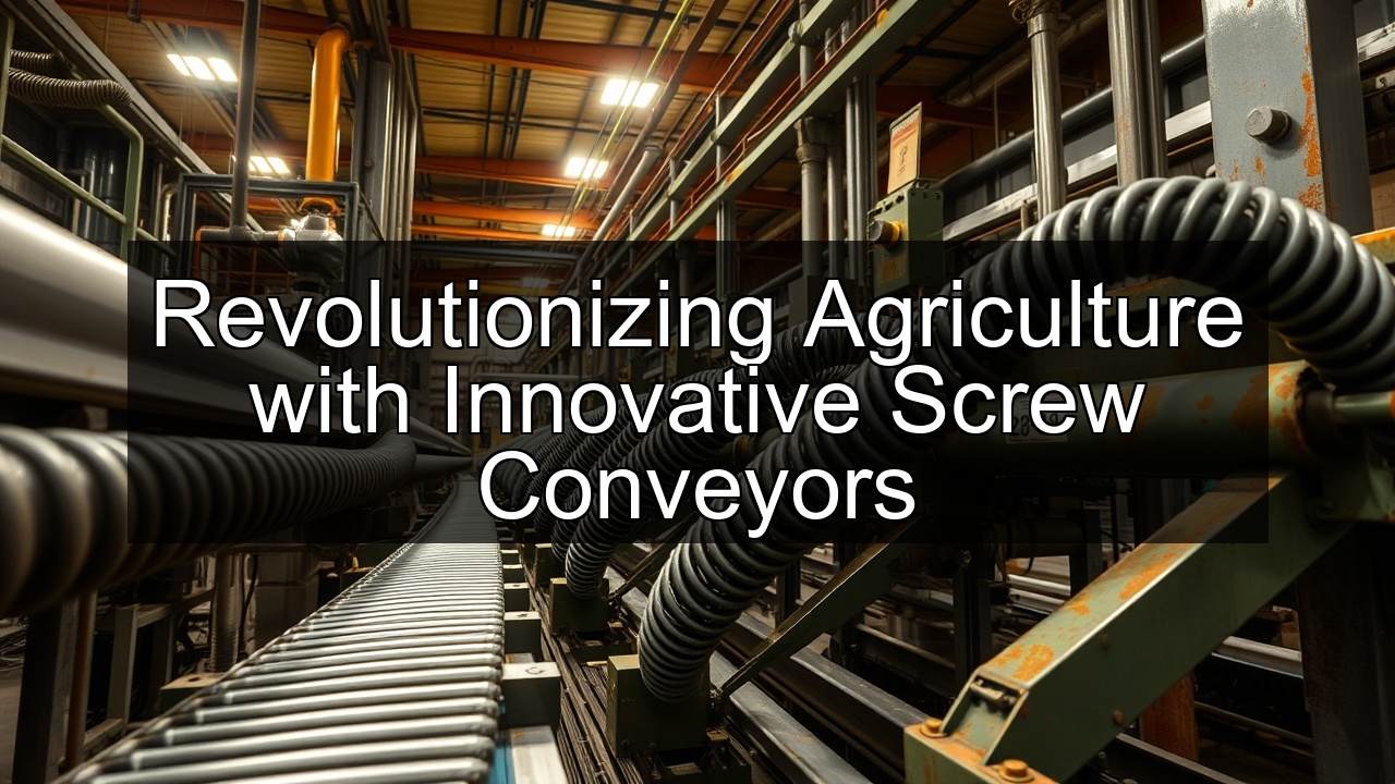 wastewater treatment screw conveyors news screw conveyor systems from James Eagen Sons screw conveyor